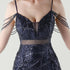 Graceful Sequin Embellished Mesh Mermaid Maxi Dress